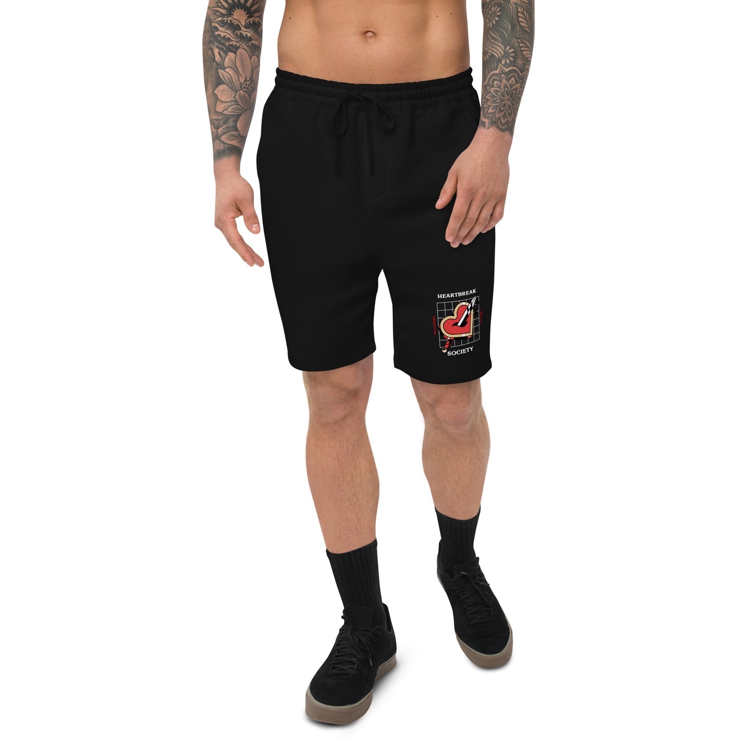 Heartbreak Society Men's Fleece Shorts - Emo Elder Society