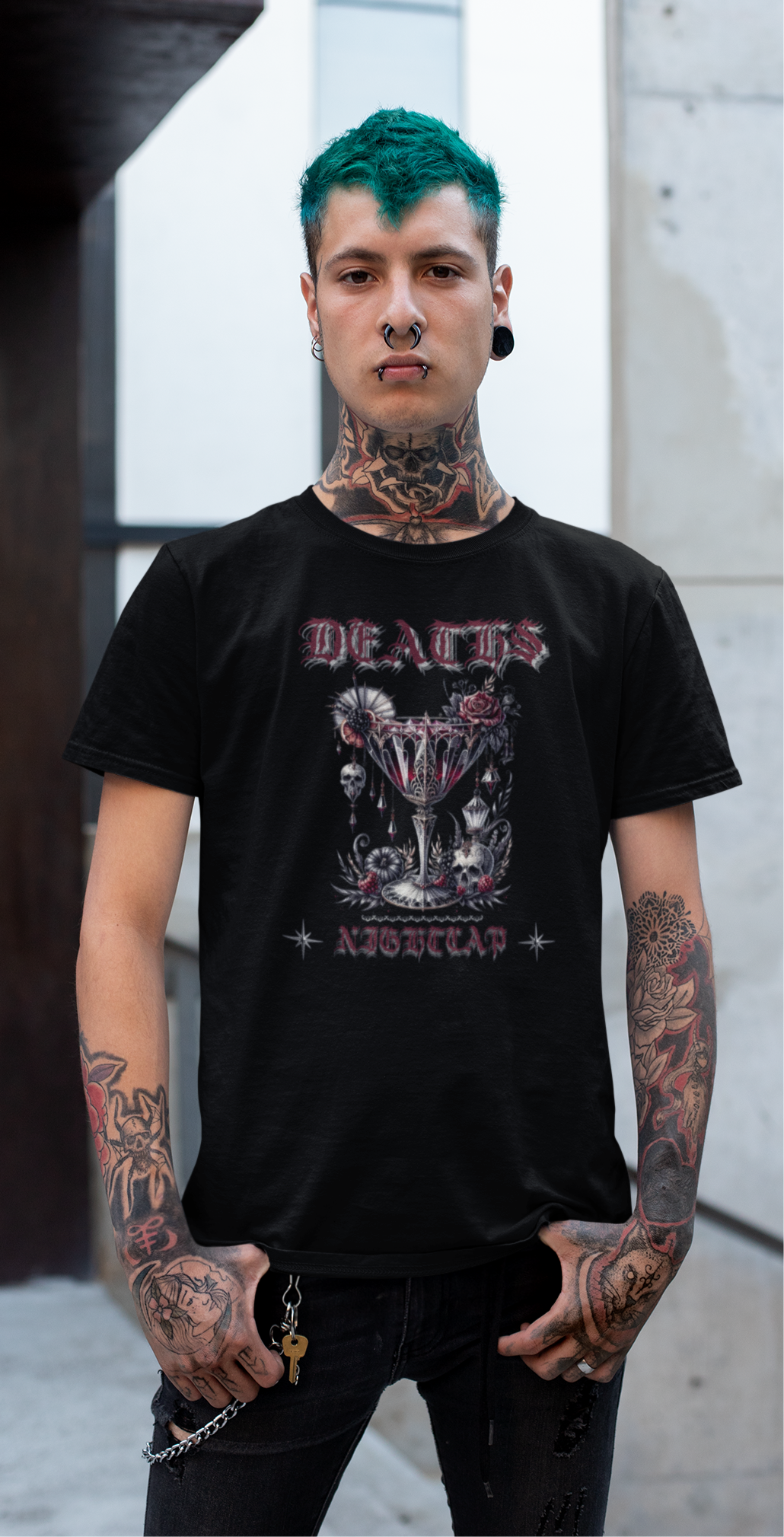 Deaths Night Cap Unisex Tee - Emo Elder Society