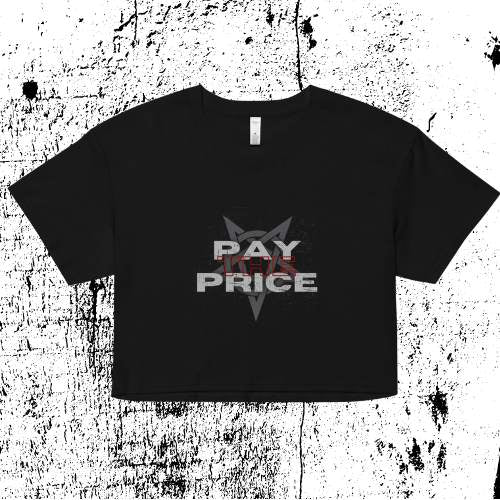 Pay The Price Cropped Tee - Emo Elder Society