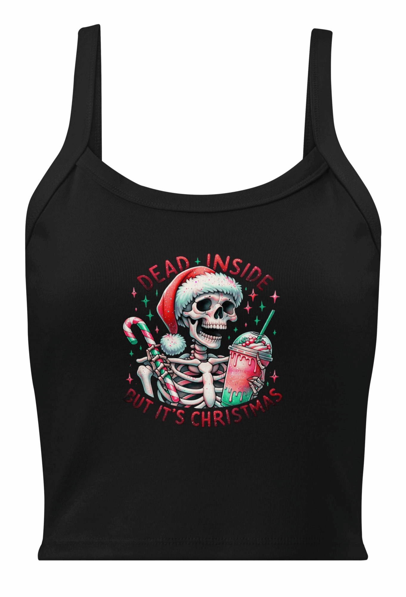 Chilled Christmas micro-rib Tank Top - Emo Elder Society