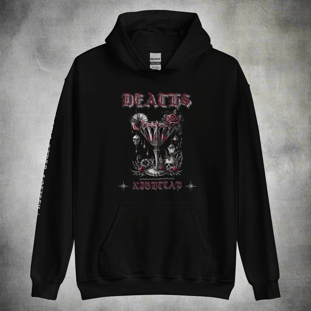 Deaths Nightcap Unisex Hoodie - Emo Elder Society