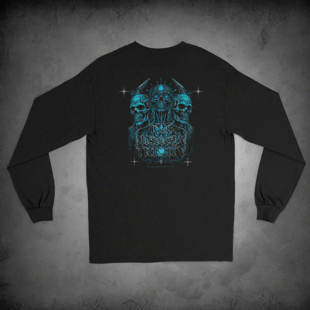 Unholy Trinity Long Sleeve Tee - Emo Elder Society