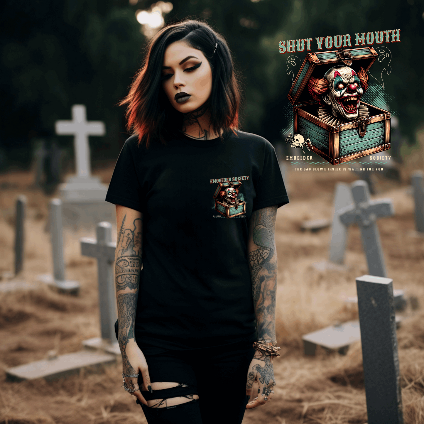 Obnoxious Clown Unisex Tee - Emo Elder Society