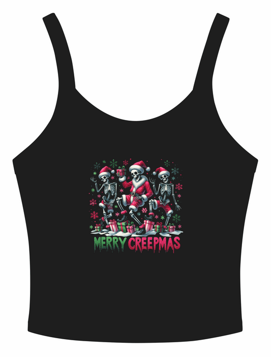 Merry Creepmas Women’s Micro-Rib Top - Emo Elder Society