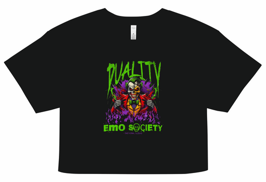 Duality Women’s Crop Top - Emo Elder Society