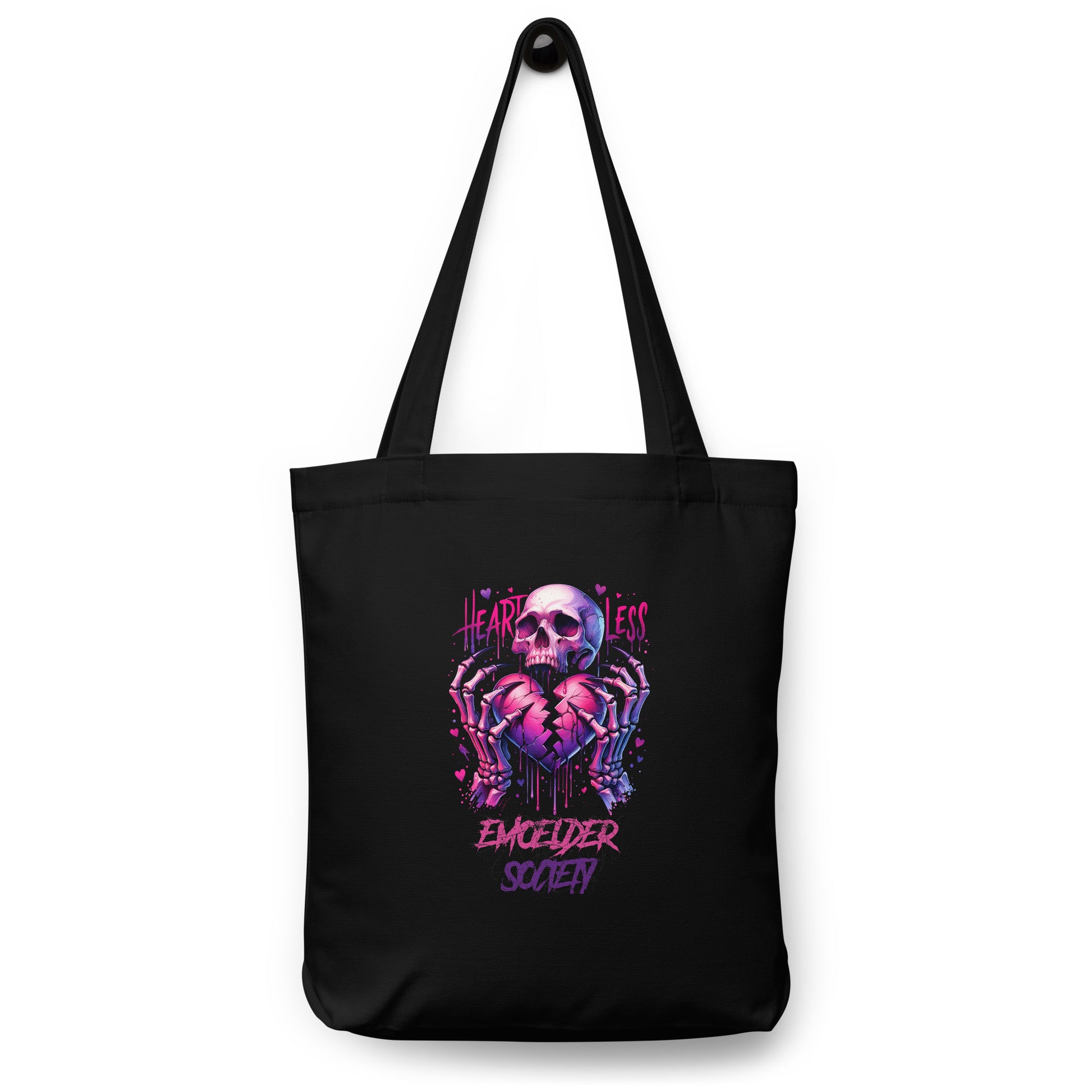 Heartless Cotton Tote Bag - Emo Elder Society