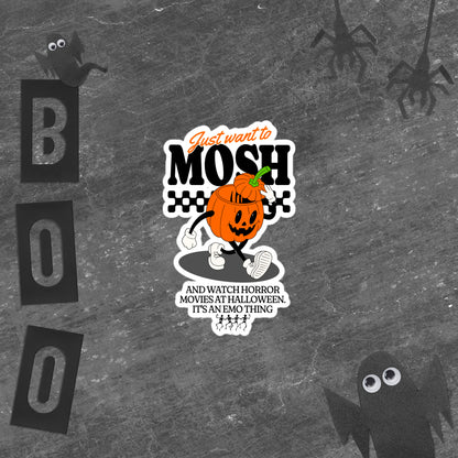 Pumpkin Mosh Kiss-Cut Sticker