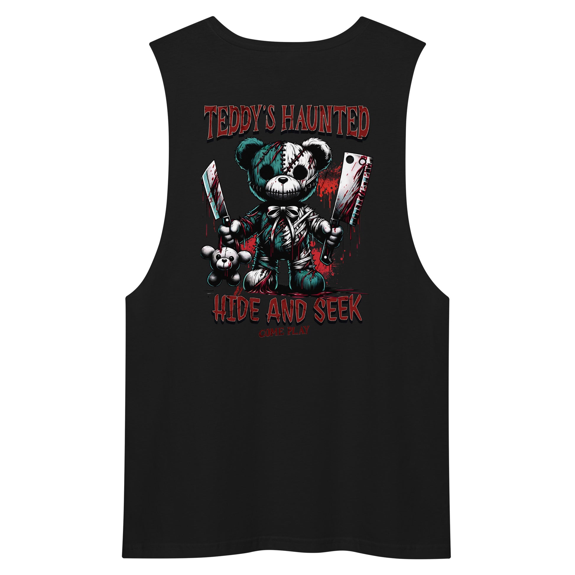 Teddy’s Haunted Halloween Unisex Tank - Emo Elder Society